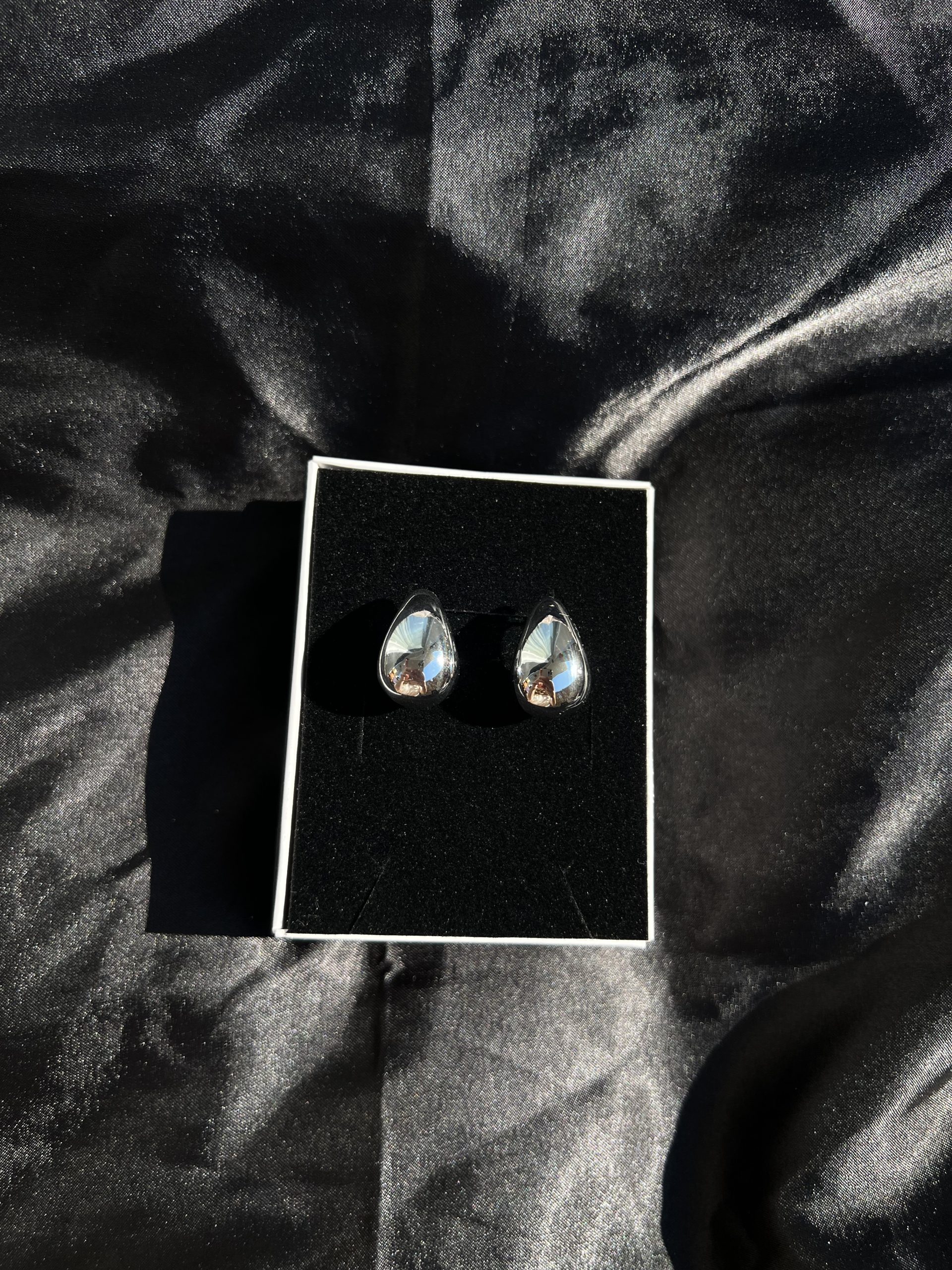Su Damlası Silver Küpe