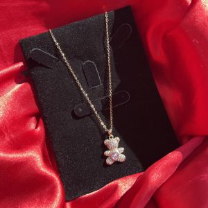Tedy Bear Pink Kolye